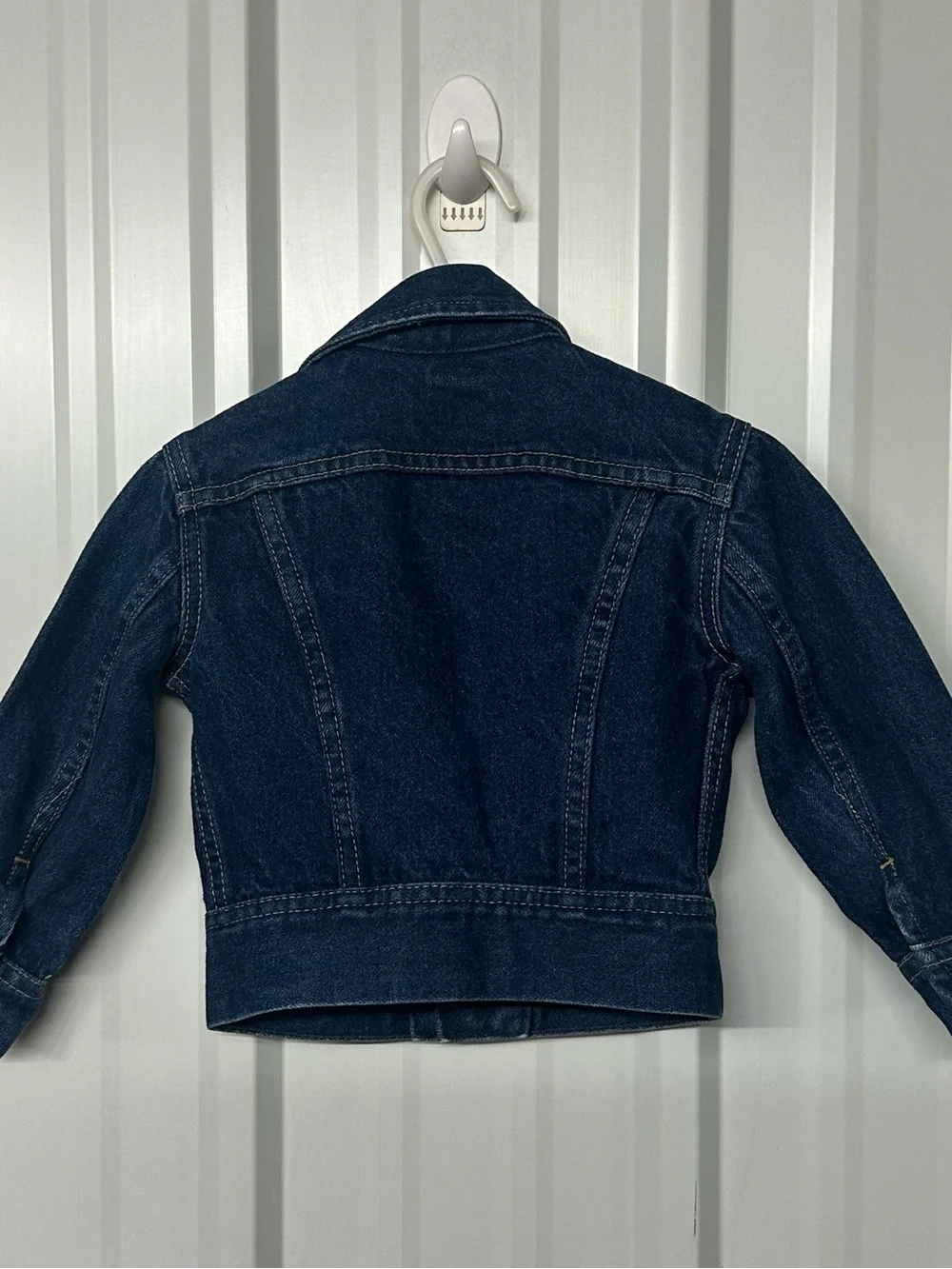 Vintage Kids Lee Snap Front Denim Jacket Western Blue Jean Coat Retro Ranch